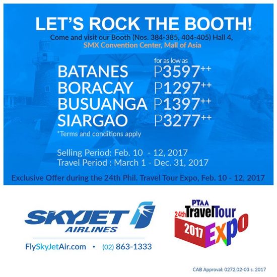 Skyjet Airlines Batanes Boracay Busuanga Siargao Promos 2017