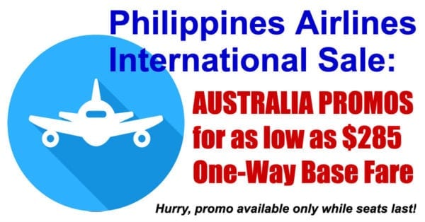 Philippine Airlines Australia Promos