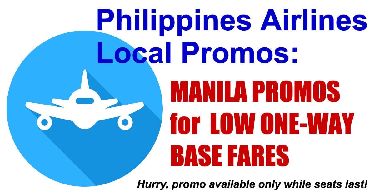 Philippine Airlines Manila Sale for as Low as P588 One-Way ...