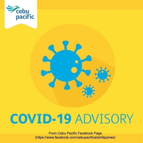 Cebu Pacific Rebooking Extended Amidst Covid19 Concerns