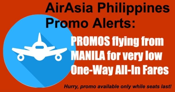 Airasia Manila Promos For As Low As P538 All-In One-Way Fare