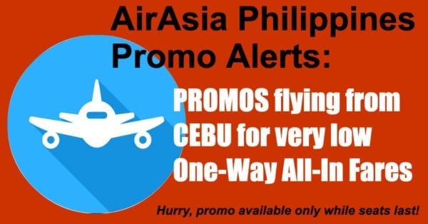 Airasia Cebu Promo For As Low As P868 All-In One-Way Fare