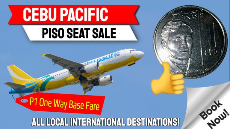 Cebu Pacific Piso Fare For All Local Destinations For 2022 Travel – Book Now!