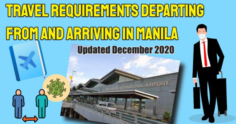 Covid Travel Requirements Manila Updated February 26, 2021