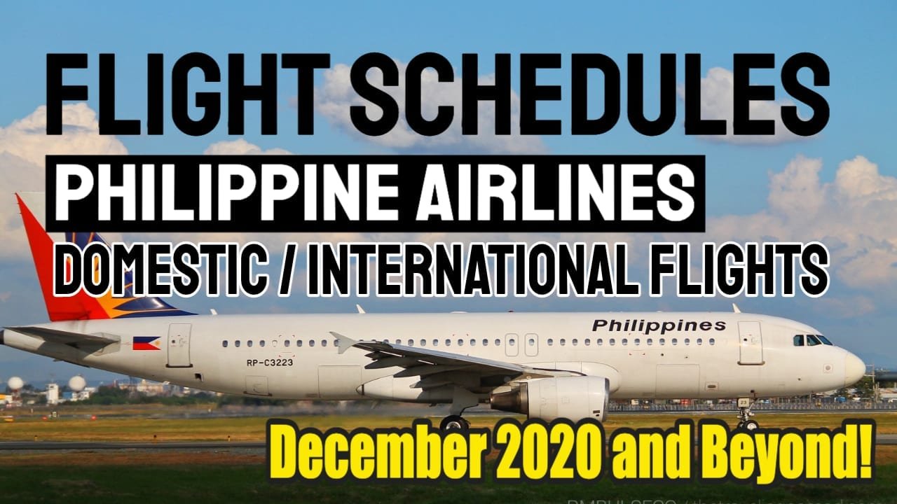 Philippine Airlines Flight Schedule December 2020