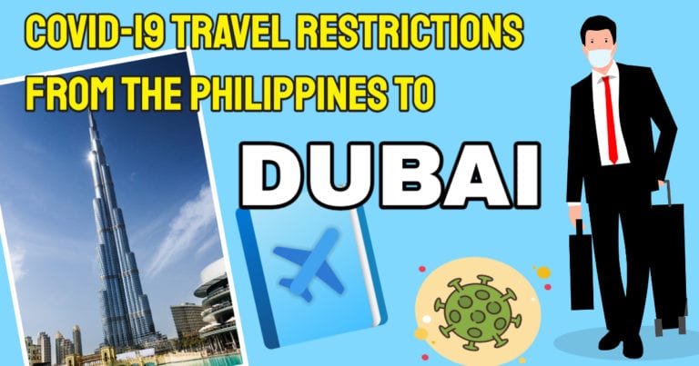 Covid-19 Dubai Travel Requirements For Passengers From The Philippines