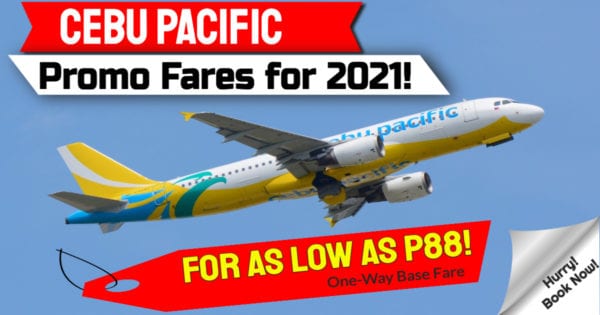 Manila, Cebu, Clark To Domestic Destinations With Cebu Pacific Promos For As Low As P88 One Way Base Fare