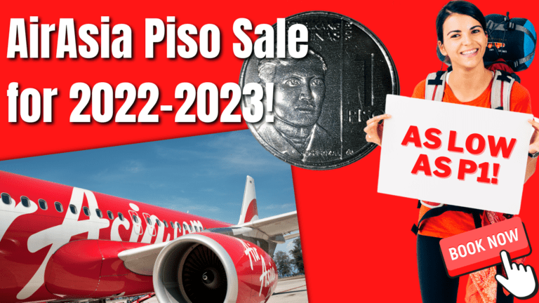 Airasia Piso Sale To Select Local Destinations For 2023!