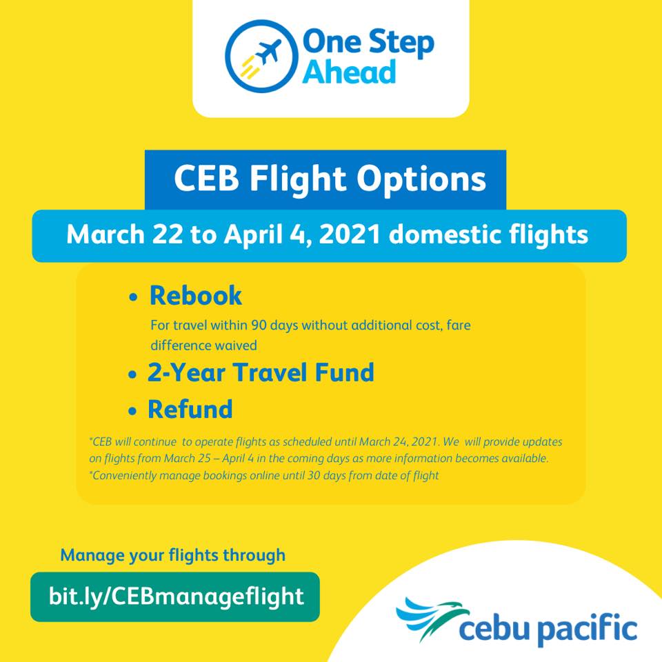Cebu Pacific Travel Advisory Covid-19