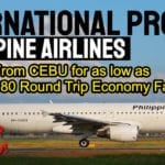 Philippine Airlines Cebu International Sale