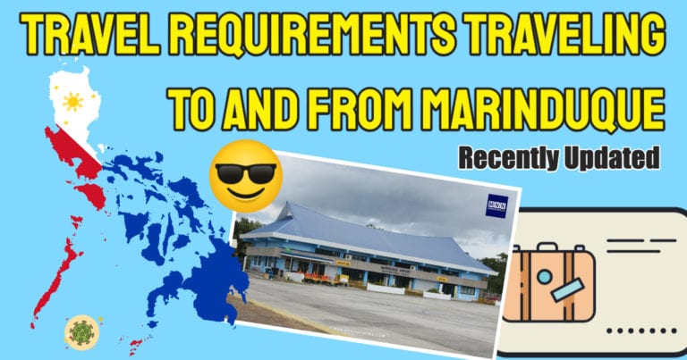 Covid Marinduque Travel Requirements – Arriving Local Passengers
