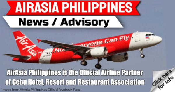 Airasia Philippines Is The Official Airline Partner Of Cebu Hotel, Resort And Restaurant Association