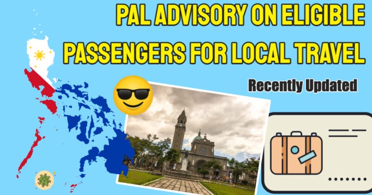 Philippine Airlines Advisory On Eligible Passengers For Domestic Travel Within The Philippines