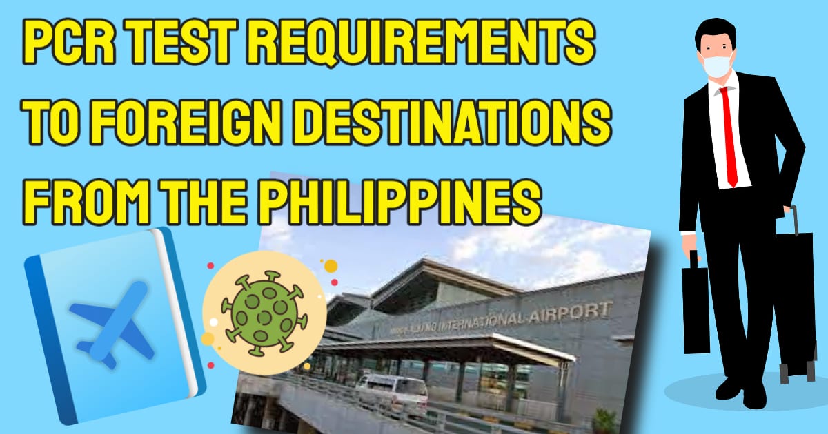 travel to philippines need pcr test
