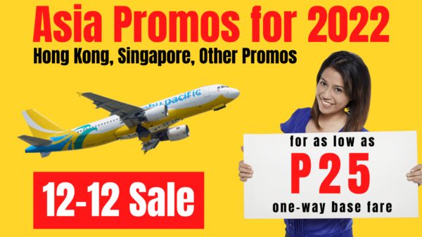 Check Out Cebu Pacific Hong Kong, Singapore, Other Deals For As Low As P25 One Way Base Fare