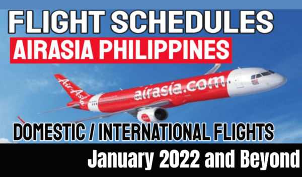Check Out Airasia Flight Schedule January 2022
