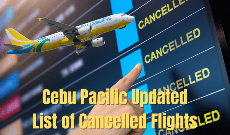 Cebu Pacific Cancelled Flights Update
