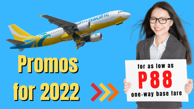 Cebu Pacific Promo 2022 Sale For As Low As P88 One Way Base Fare – Book Now!