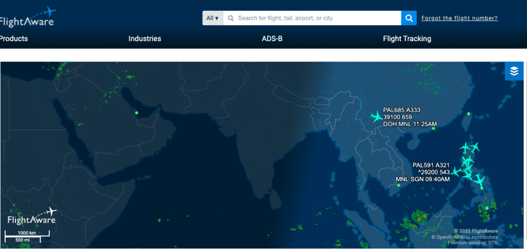 Philippine Airlines Flight Aware