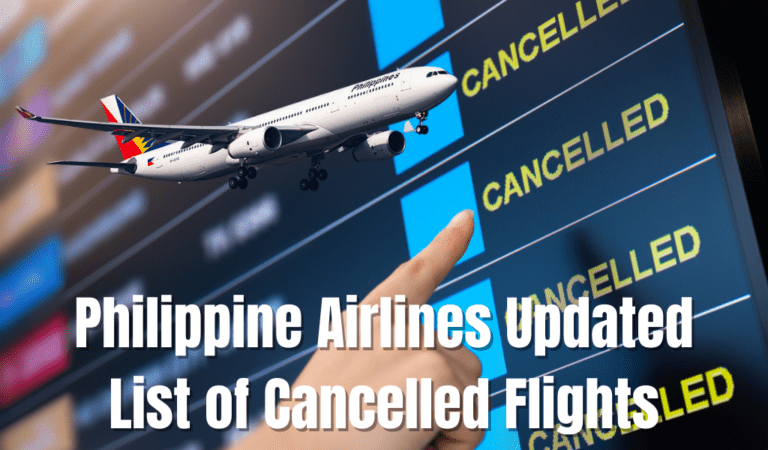 Philippine Airlines Cancelled Flights Update