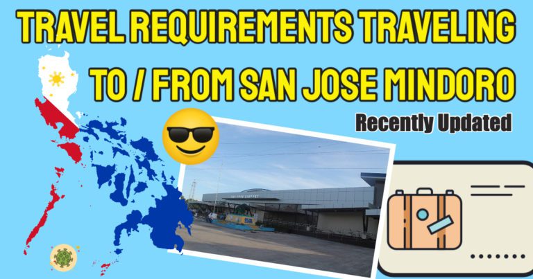 Covid San Jose Mindoro Travel Requirements – Arriving Local Passengers