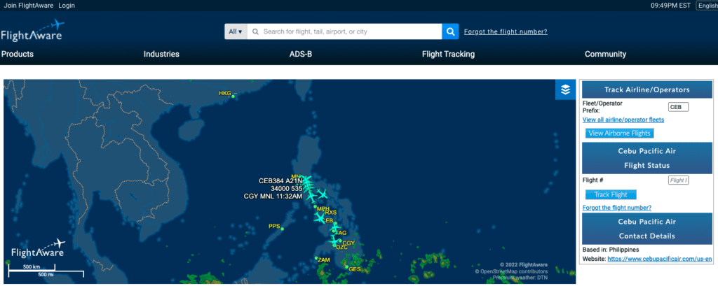 Cebu Pacific Flight Update