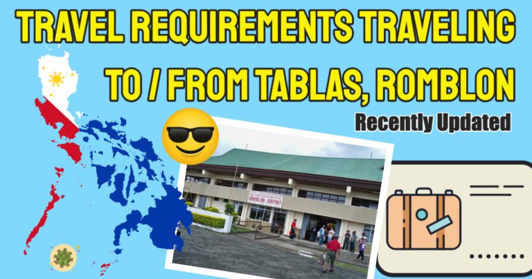 Covid Tablas Romblon Travel Requirements – Arriving Local Passengers