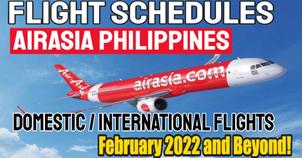 Airasia Flight Schedule February 2022