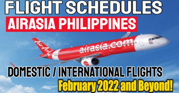 Check Out Airasia Flight Schedule February 2022
