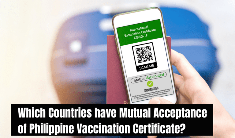 Which Countries Have Mutual Acceptance Of Philippine Vaccination Certificate?