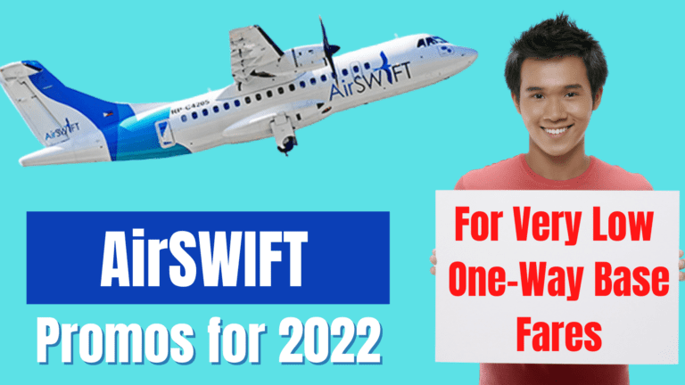 Latest Airswift Promo Sale To And From El Nido For As Low As P1,440 One Way Base Fare