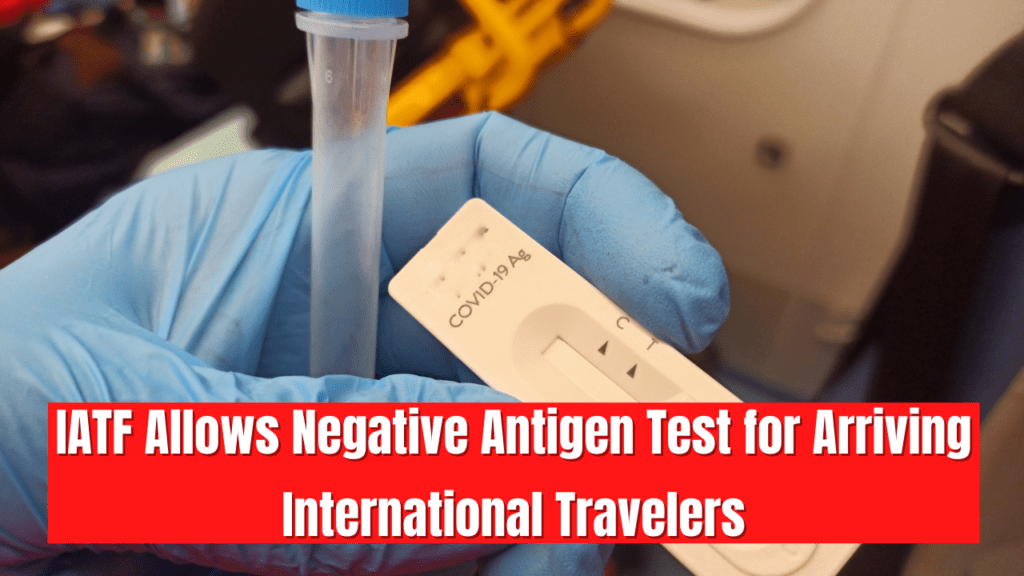 Philippines Allows Negative Antigen Test