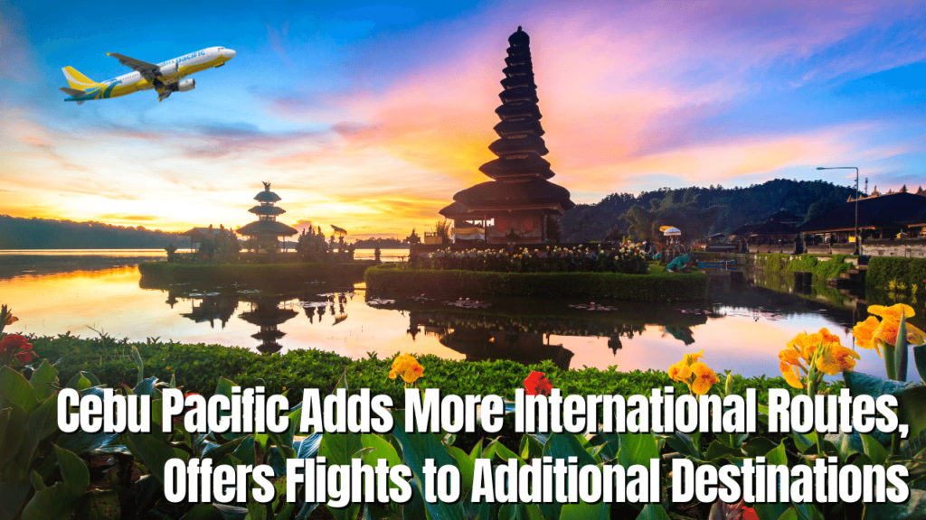 Cebu Pacific International Flights Schedule - Cebu Pacific Adds More International Routes, Offers Flights To Additional Destinations