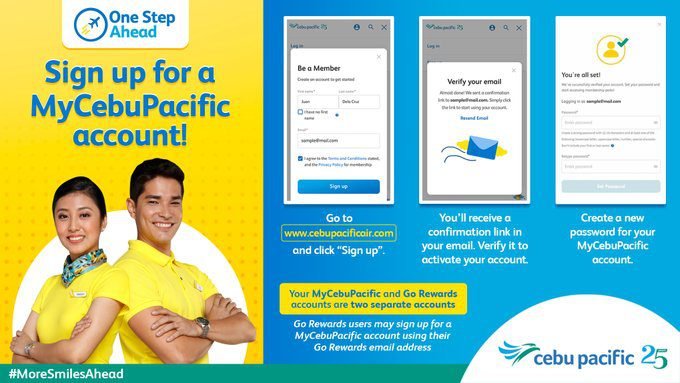 Mycebupacific Account Sign Up