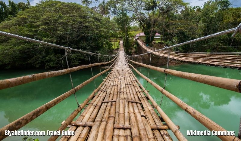 Bohol Tourist Spots - Tigbao Hanging Bridge