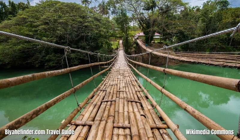 Bohol Tourist Spots - Tigbao Hanging Bridge