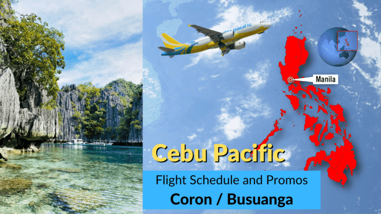 Check Out Cebu Pacific Coron / Busuanga Flights And Promos
