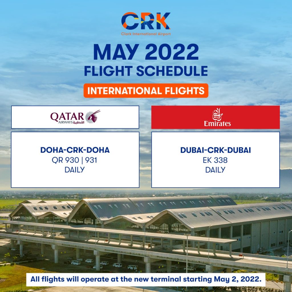 Check Out Clark International Airport For Qatar Airlines And Emirates Airlines