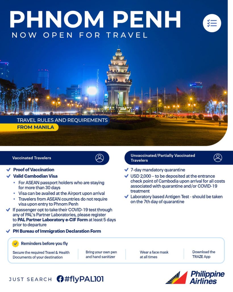Cambodia Travel Requirements From Philippine Airlines