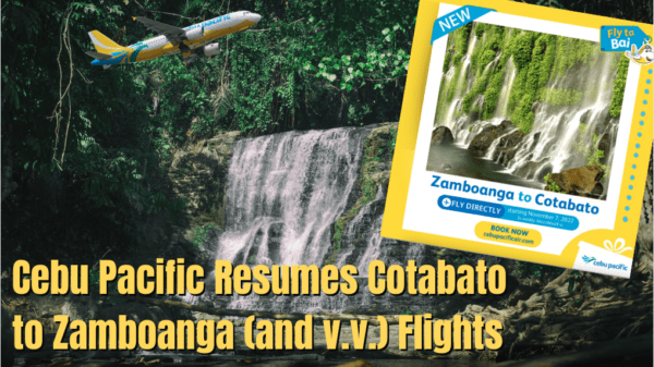 Cebu Pacific Resumes Cotabato To Zamboanga And Vice Versa Flights By Nov 7, 2022