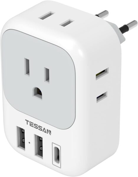 Tessan European Travel Plug Adapter Usb C Review